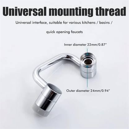 Universal 1080° Rotating Faucet Extender Aerator