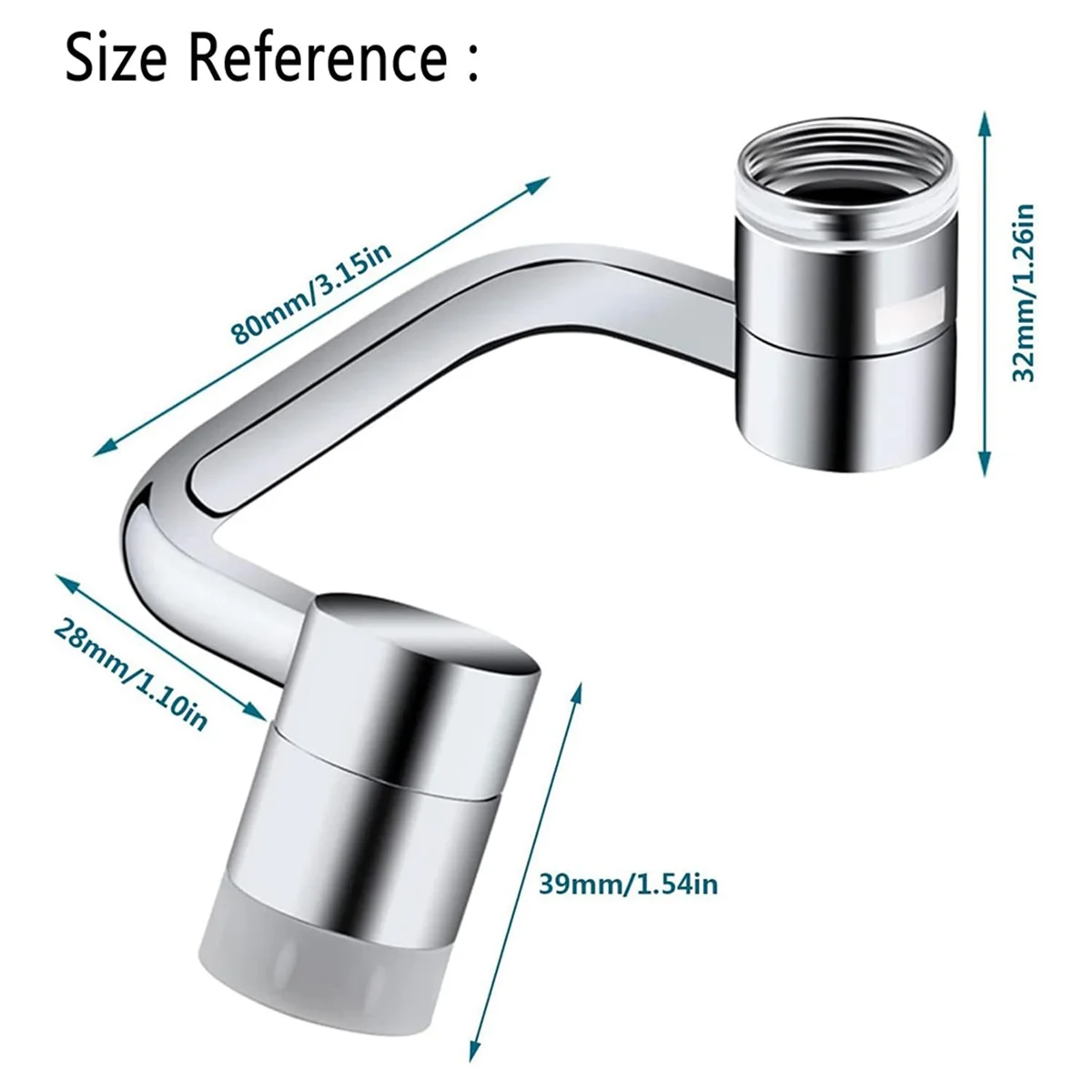 Universal 1080° Rotating Faucet Extender Aerator